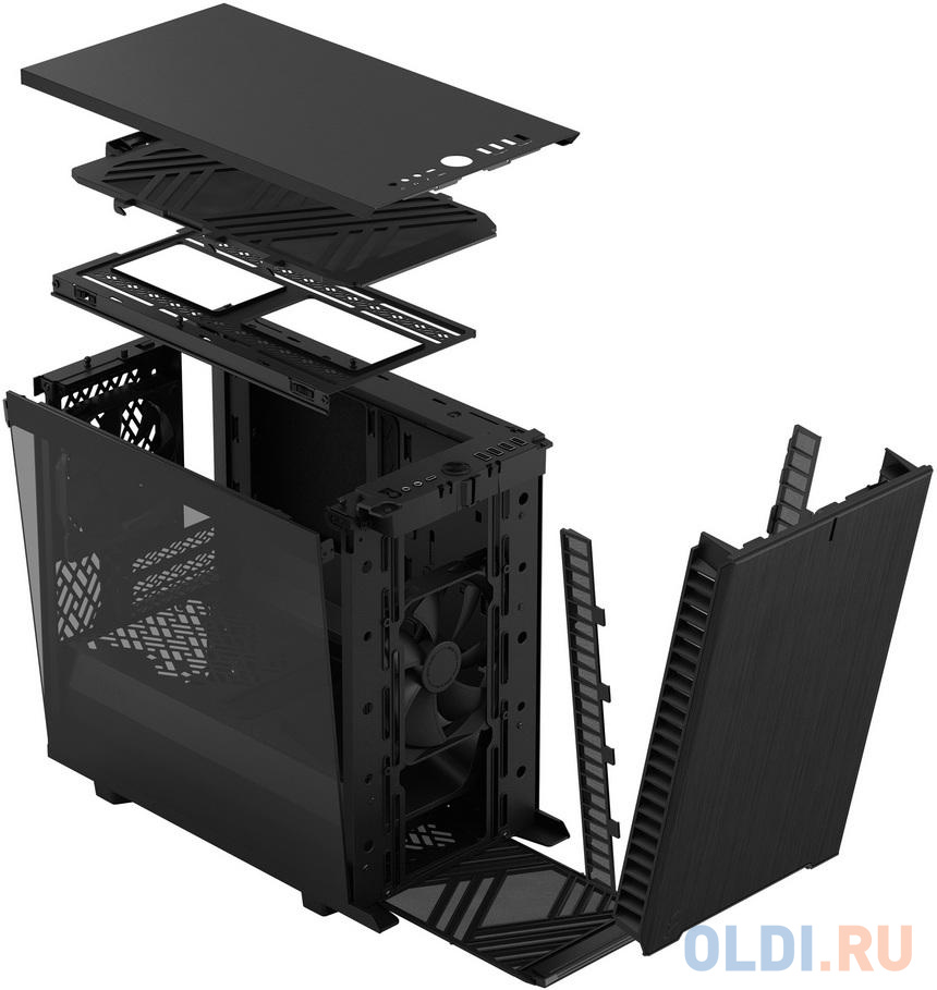 Корпус mini-ITX Fractal Design Define 7 Nano Без БП чёрный фото