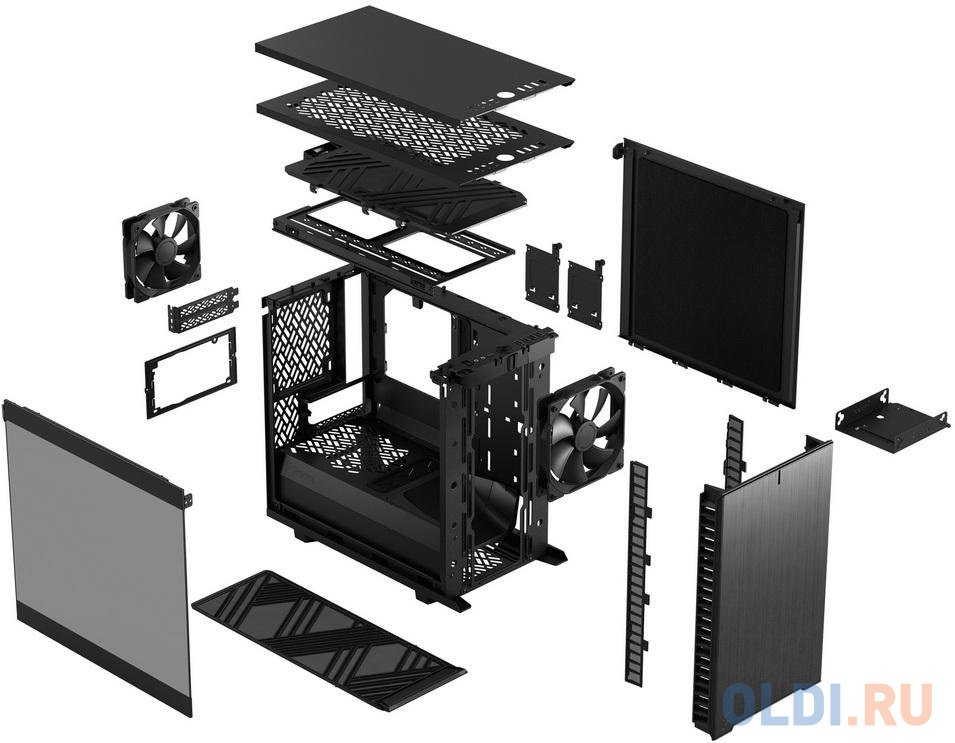 Корпус mini-ITX Fractal Design Define 7 Nano Без БП чёрный фото