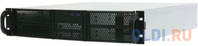 Procase RE204-D4H2-FE-65 Корпус 2U server case,4x5.25+2HDD,черный,без блока питания(2U,2U-redundant),глубина 650мм,EATX 12