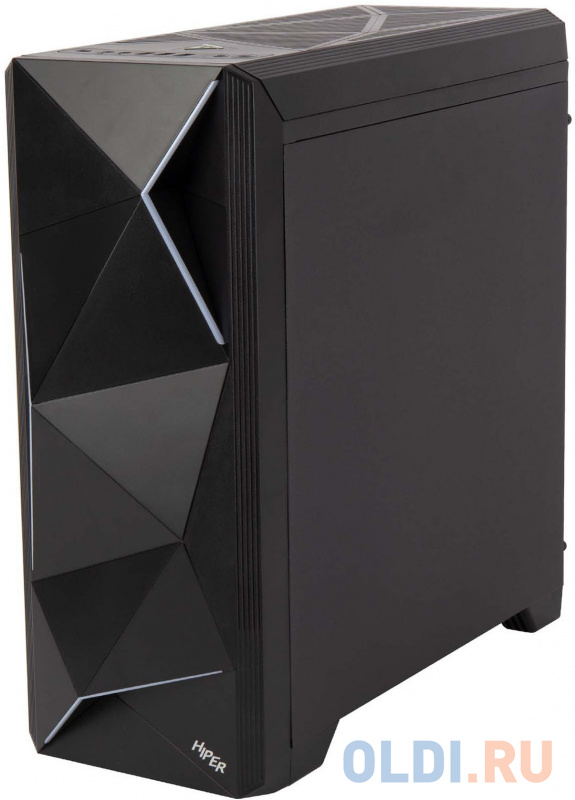 Корпус Hiper A68 черный без БП ATX 1x92mm 2xUSB2.0 1xUSB3.0 audio bott PSU фото