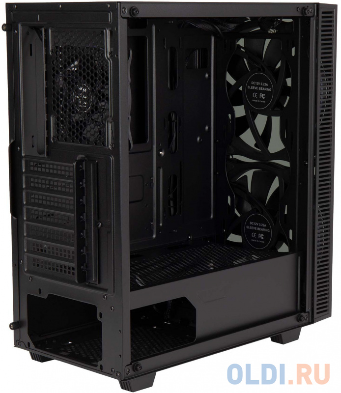 Корпус Hiper BH33 черный без БП ATX 1x120mm 1xUSB2.0 1xUSB3.0 audio bott PSU фото