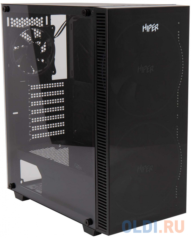 Корпус Hiper BH33 черный без БП ATX 1x120mm 1xUSB2.0 1xUSB3.0 audio bott PSU фото