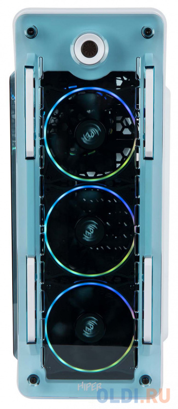 Корпус Hiper OW белый без БП ATX 4x120mm 1x140mm 2xUSB2.0 1xUSB3.0 audio bott PSU фото