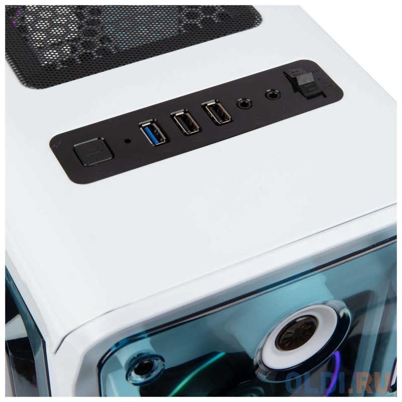 Корпус Hiper OW белый без БП ATX 4x120mm 1x140mm 2xUSB2.0 1xUSB3.0 audio bott PSU фото