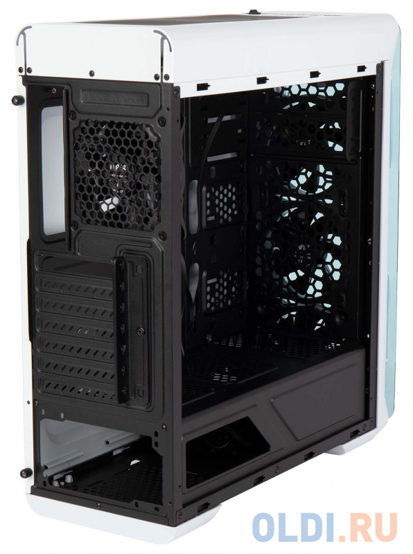 Корпус Hiper OW белый без БП ATX 4x120mm 1x140mm 2xUSB2.0 1xUSB3.0 audio bott PSU фото