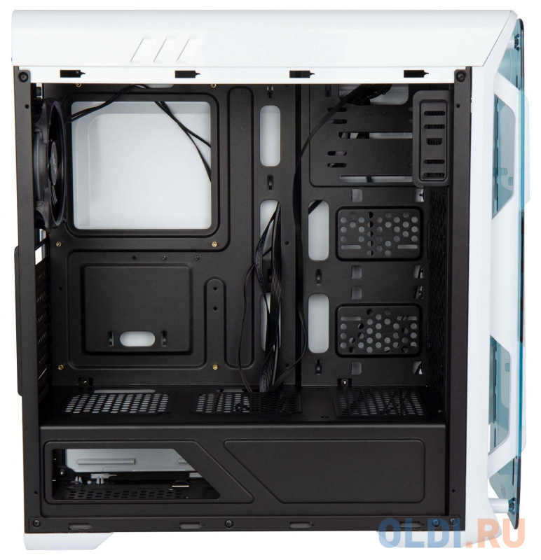 Корпус Hiper OW белый без БП ATX 4x120mm 1x140mm 2xUSB2.0 1xUSB3.0 audio bott PSU фото