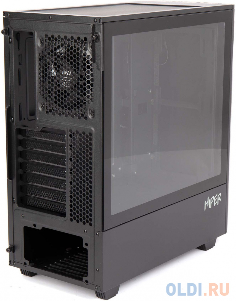 Корпус Hiper PB81 черный без БП ATX 3x120mm 2xUSB2.0 2xUSB3.0 audio bott PSU фото