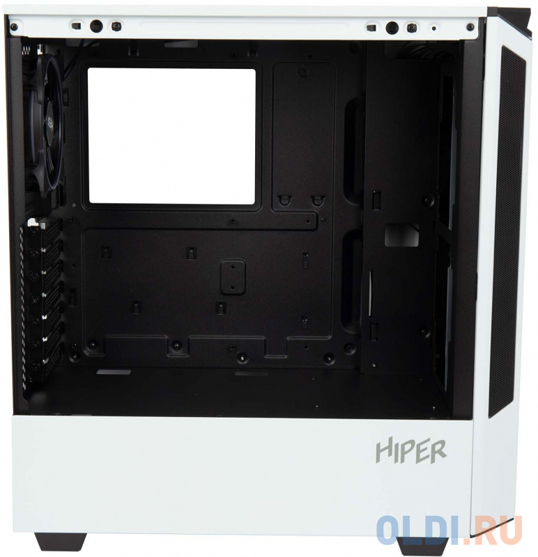 Корпус Hiper PW81 белый без БП ATX 3x120mm 2xUSB2.0 2xUSB3.0 audio bott PSU фото
