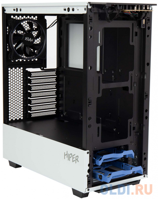 Корпус Hiper PW81 белый без БП ATX 3x120mm 2xUSB2.0 2xUSB3.0 audio bott PSU фото