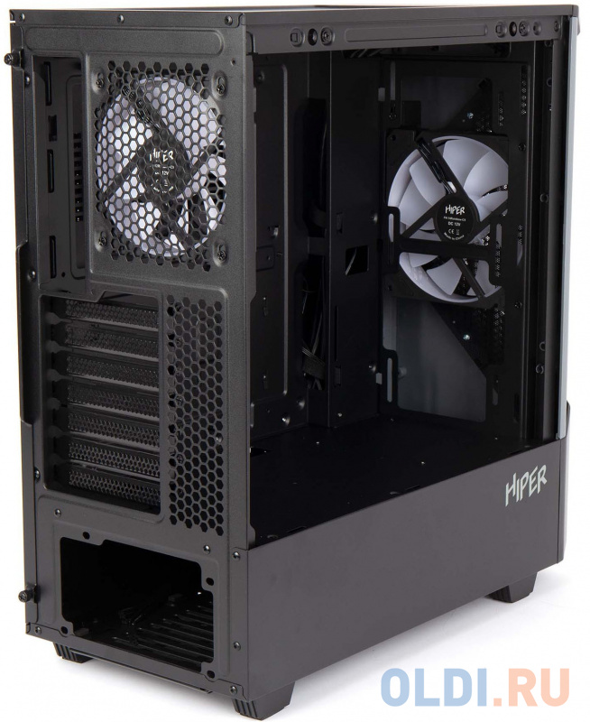 Корпус ATX HIPER CC BG Без БП чёрный фото