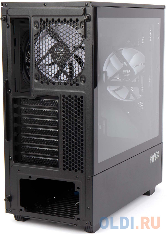 Корпус ATX HIPER CC BG Без БП чёрный фото