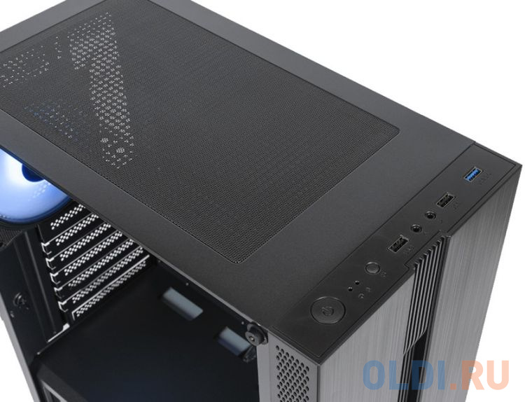 Корпус ATX Eurocase A31 ARGB черный без БП закаленное стекло USB 3.0 фото