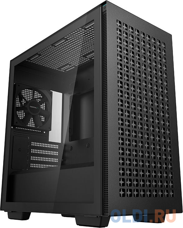

Корпус MiniTower DeepCool CH370 черный без БП mATX TG window 1x120mm fan (R-CH370-BKNAM1-G-1)