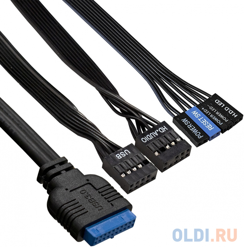 Корпус Miditower ExeGate AA-442U2-AA350 (ATX, AA350 8 см, 1*USB+2*USB3.0, аудио, черный) фото
