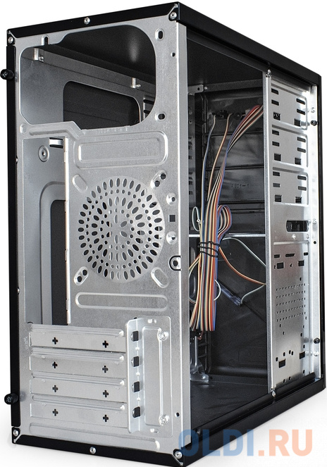 Корпус Minitower ExeGate BA-201-AA500 (mATX, БП AA500 с вент. 8см, 2*USB, аудио, черный) фото