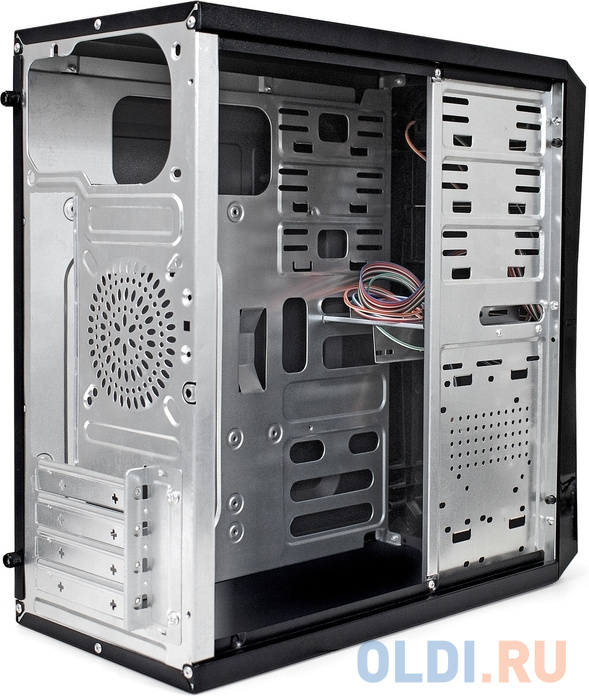 Корпус Minitower ExeGate BA-201-AA500 (mATX, БП AA500 с вент. 8см, 2*USB, аудио, черный) фото