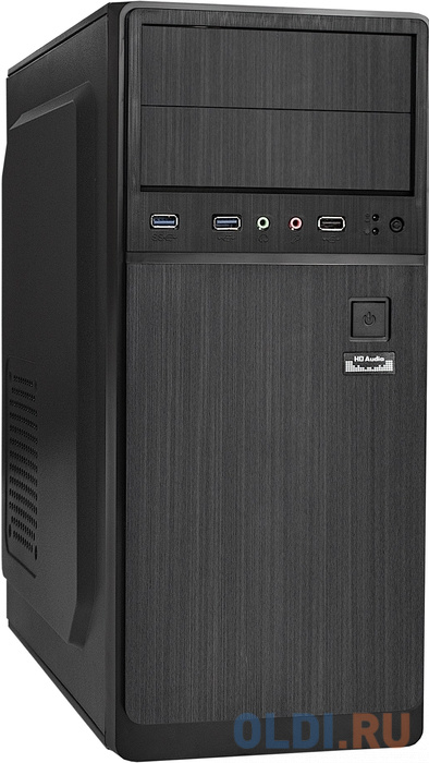 Корпус Miditower ExeGate XP-402U2-XP600 (ATX, БП XP600 с вент. 12см, 1*USB+2*USB3.0, аудио, черный)