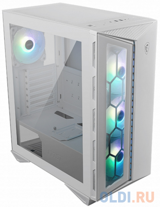 MPG GUNGNIR 110R WHITE 2xUSB 3.0, 1xType C, 4x120mm ARGB Fan, Tempered Glass Window, Brown Box фото