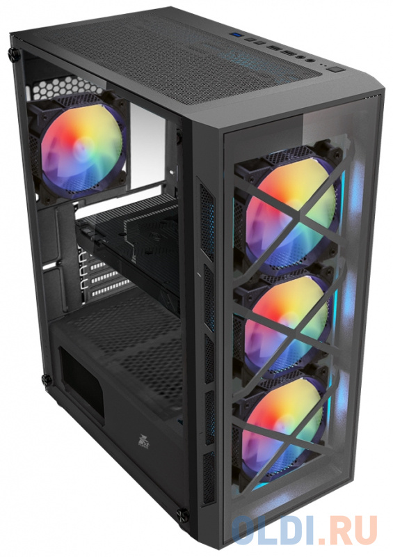 1STPLAYER FIREBASE XP-G / ATX, TG / 4x120mm LED fans inc. / XP-G-BK-4F1 фото