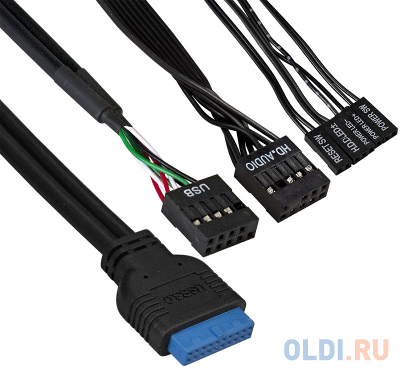 Корпус Minitower ExeGate BAA-105U2-01-AAA450 Black (mATX, БП 450W, 2xUSB,2xUSB3.0, черный) (EX291147RUS) фото