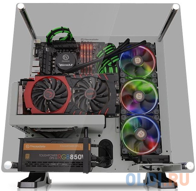 Case Tt Core P3  TG   [CA-1G4-00M6WN-05]  ATX/ Wall Mount/ white / no PSU / Snow Edition фото