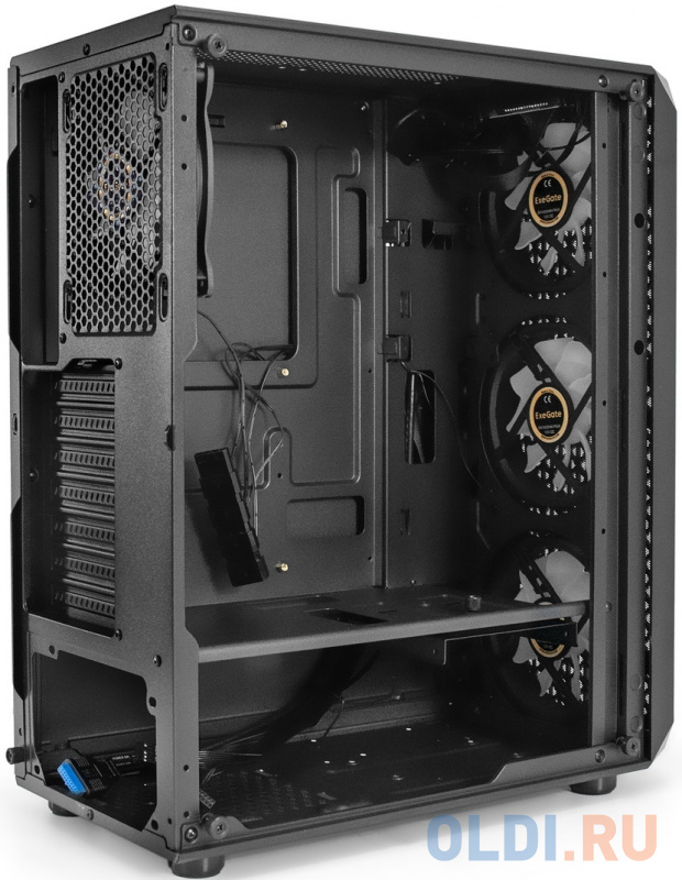 Корпус ATX Exegate Mistery X4 Без БП чёрный фото