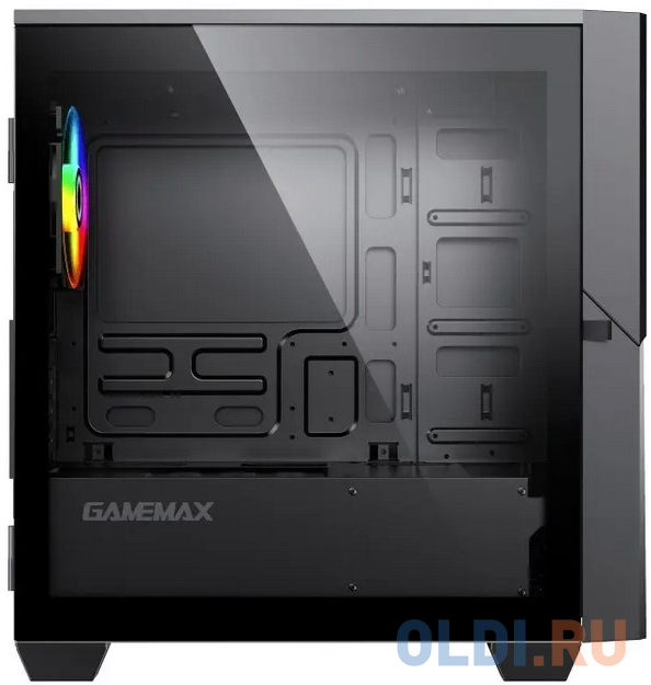 Корпус microATX GameMax Cyclops BG Без БП чёрный фото