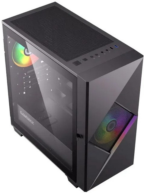 Корпус microATX GameMax Cyclops BG Без БП чёрный фото