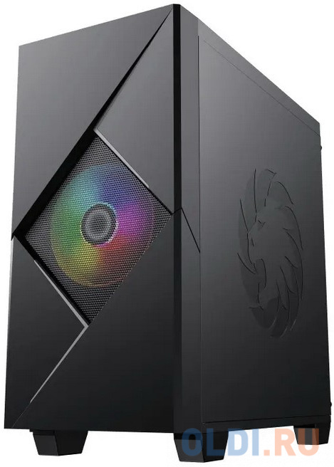 Корпус microATX GameMax Cyclops BG Без БП чёрный фото