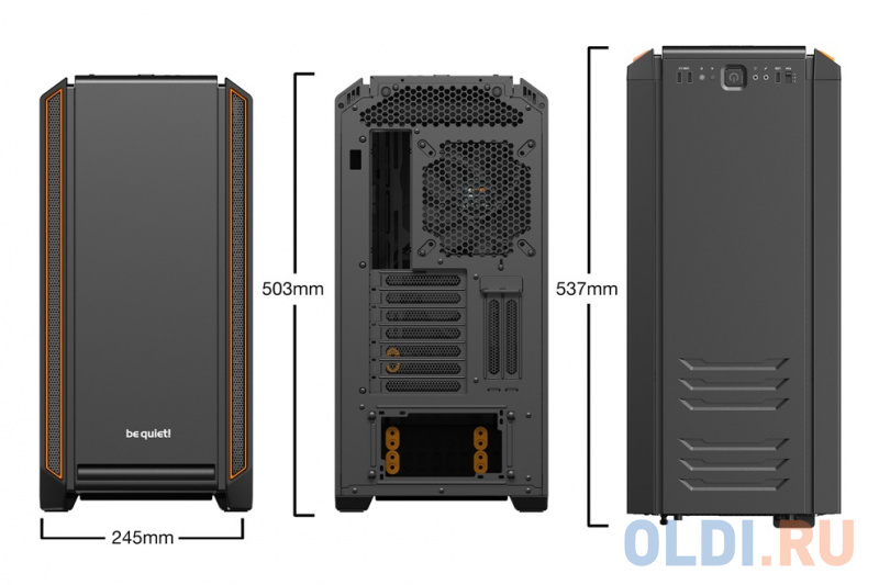 Корпус be quiet! SILENT BASE 601 Orange / midi-tower / side window / BGW25 фото