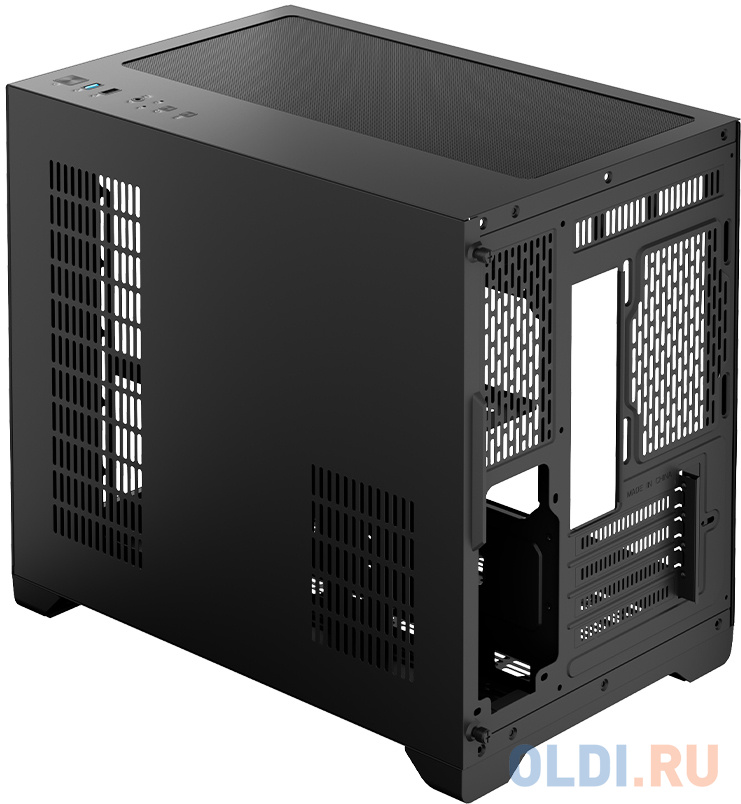 Корпус microATX 1stPlayer MEGAVIEW MV6-T Без БП чёрный фото
