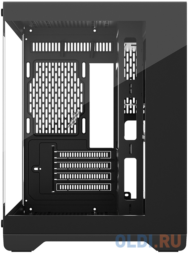 Корпус microATX 1stPlayer MEGAVIEW MV6-T Без БП чёрный фото