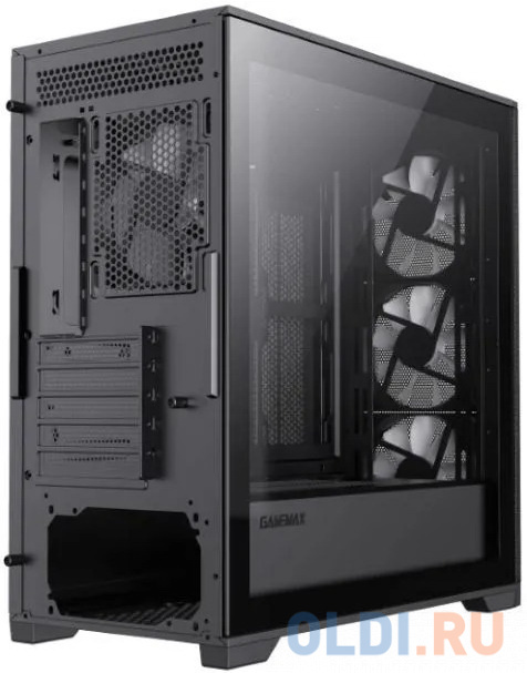 Корпус microATX GameMax DEFENDER TG Без БП чёрный фото