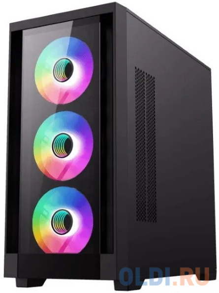 Корпус microATX GameMax DEFENDER TG Без БП чёрный фото
