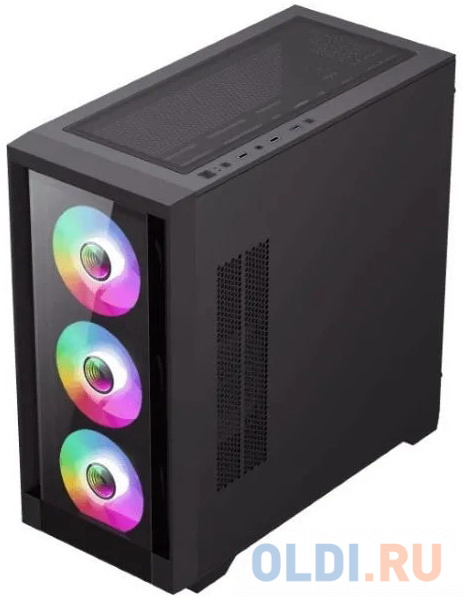Корпус microATX GameMax DEFENDER TG Без БП чёрный фото