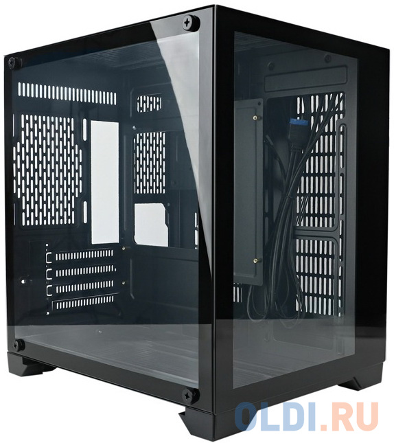 

Корпус microATX 1stPlayer MEGAVIEW MV5 Без БП чёрный, Черный