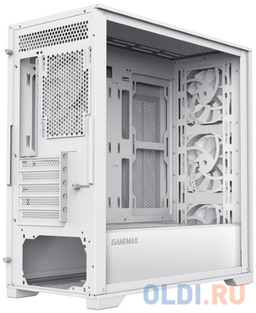 Корпус microATX GameMax Destroyer TGW Без БП белый фото