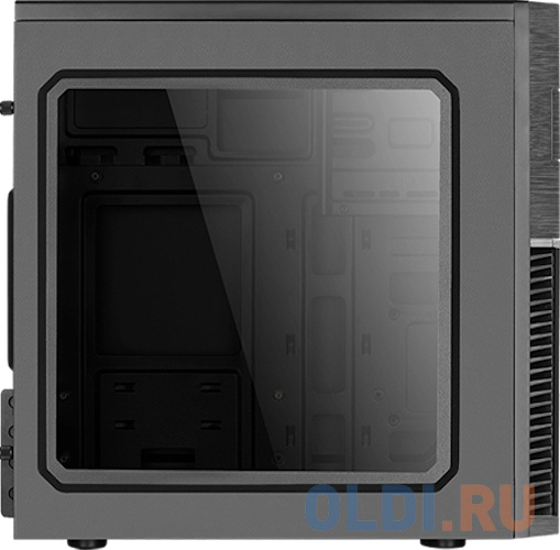 Корпус microATX Aerocool Cs-105 Blue Без БП чёрный синий фото