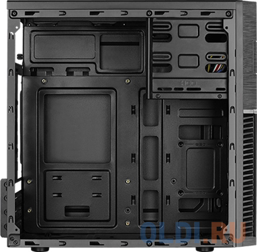 Корпус microATX Aerocool Cs-105 Blue Без БП чёрный синий фото