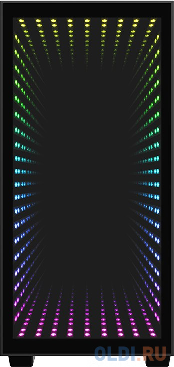 GameMax MFG. H608 Mini Abyss без БП Корпус (Черный, Midi Tower, ATX, зак. стекло, 3*RGB вентилятора) фото