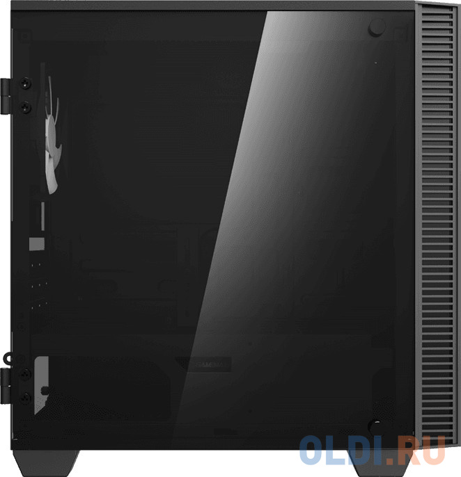GameMax MFG. H608 Mini Abyss без БП Корпус (Черный, Midi Tower, ATX, зак. стекло, 3*RGB вентилятора) фото