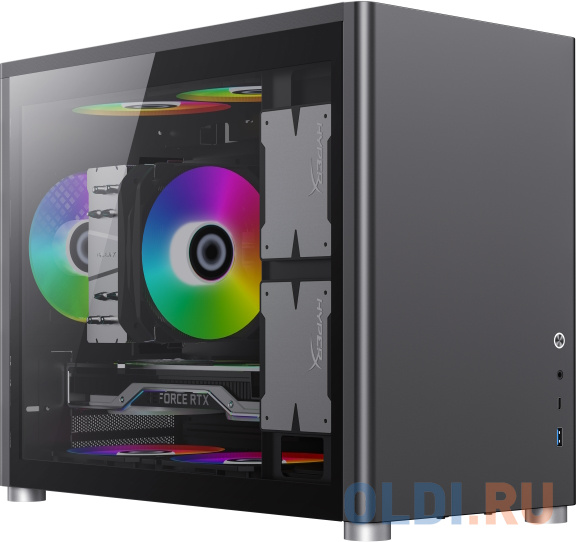 

Корпус microATX GameMax Spark Black Без БП чёрный, Черный