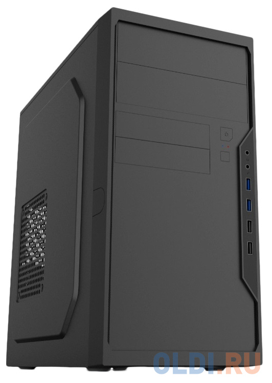 Корпус с блоком питания 450Вт./ Case Foxline FL-733R-FZ450R-U32H-NRPmATX case, black, w/PSU 450W 12cm, w/2xUSB2.0, w/2xUSB3.0, w/P-lock, w/E-lock supp