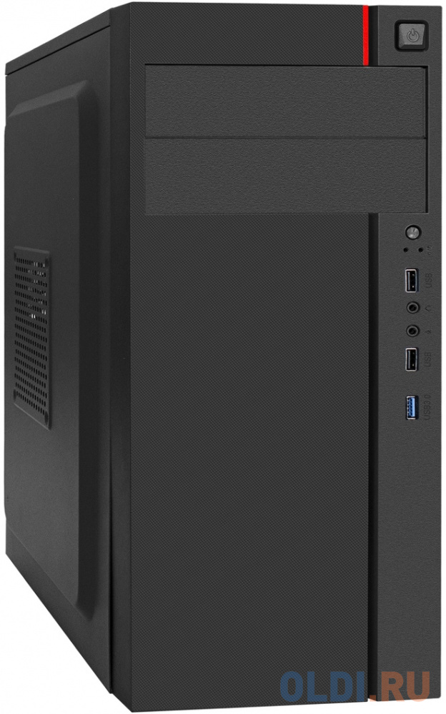 Корпус Miditower ExeGate AA-440U-AA350 (ATX, AA350 8 см, 2*USB+1*USB3.0, аудио, черный)