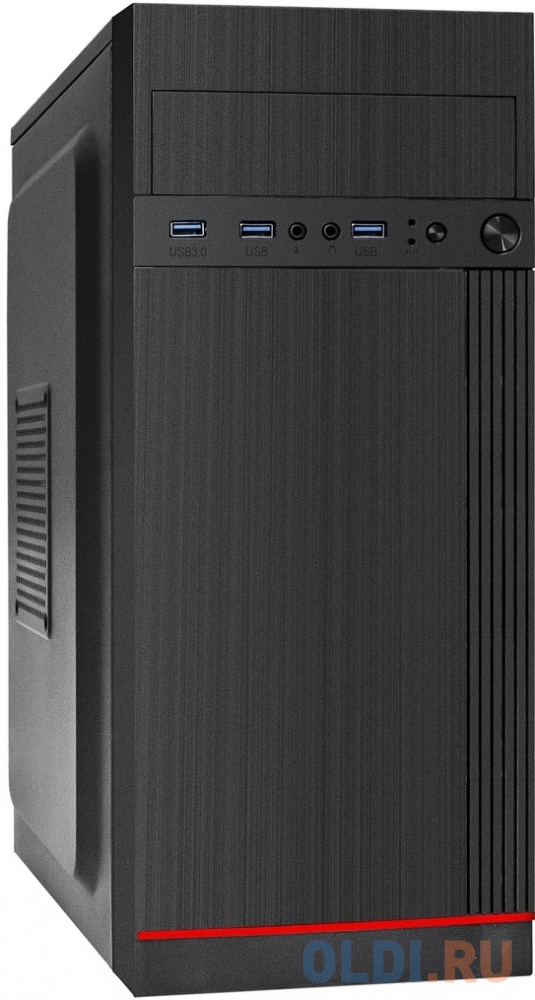 Корпус Miditower ExeGate AA-442U3-AA350 (ATX, AA350 8 см, 3*USB3.0, аудио, черный)