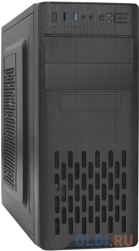 Корпус Miditower ExeGate CP-606U-AB400 (ATX, AB400 с вент. 8см, 1*USB+1*USB3.0, аудио) exegate ex280385rus корпус miditower exegate cp 604 atx без бп 2 usb audio