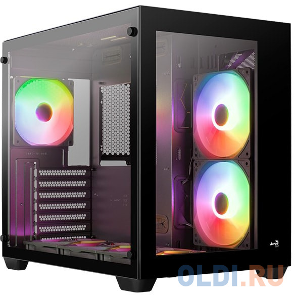 

Корпус ATX Aerocool DRYFT-G-BK-V2 Без БП чёрный, Черный