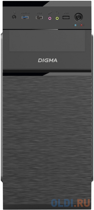 

Корпус Digma DC-ATX101-U2 черный без БП ATX 1x80mm 2x120mm 2xUSB2.0 audio