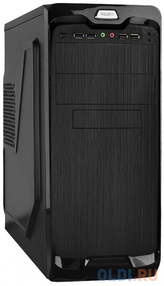 

Корпус Miditower ExeGate UN-604-UN600 (ATX, БП UN600 с вент. 12см, 2*USB+2*USB3.0, аудио, черный)