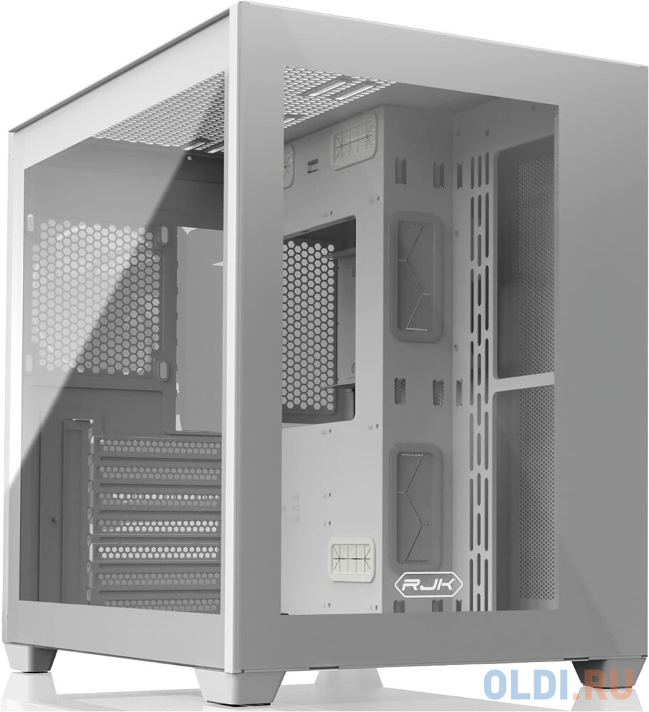 PAEAN C7 WHITE (ATX; Type C + USB3.0 port; Tempered glass at side & front; 3.5 HDDx2 + 2.5 SSD/HDDx2; Dust filter on top & bottom; 7 PCI slots